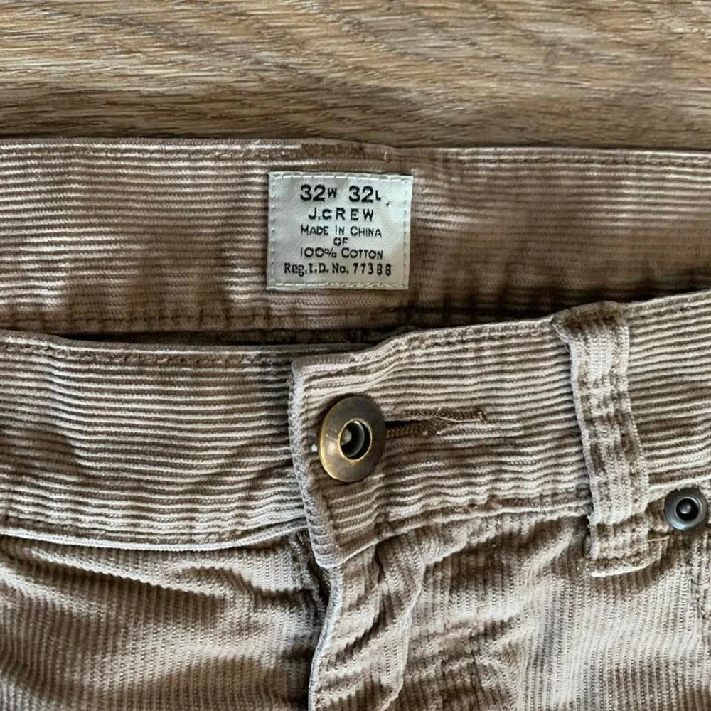 Vintage Y2K J.Crew corduroy chino pants in brown - size 32x30 mens